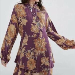 Free People Shake It Floral Swing Dress XS